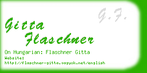 gitta flaschner business card